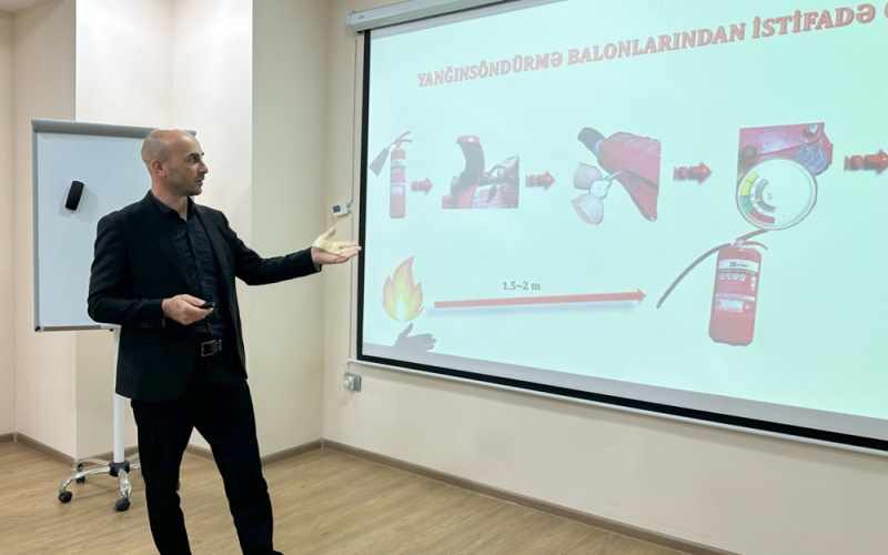 Əməyin mühafizəsi qaydalarına dair məlumat sessiyası keçirilib - FOTOLAR