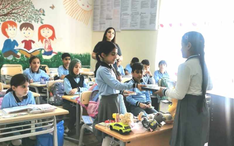 Şagirdlər arasında “Pullarla hesablama” mövzusunda əyani məşğələ keçirilib - VİDEO
