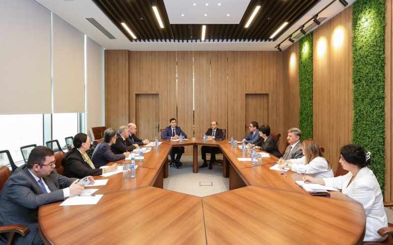 Prezident Administrasiyasının nümayəndəsi Əmək və Əhalinin Sosial Müdafiəsi Nazirliyi yanında İctimai şuranın üzvləri ilə görüşüb - FOTOLAR
