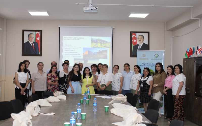 “Regionlarda dayanıqlı ekoturizmin inkişafına dəstək” mövzusunda ictimai müzakirə keçirilib - FOTOLAR