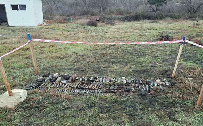 Ağdam rayonu ərazisində partlamamış döyüş sursatları aşkar edilib - VİDEO