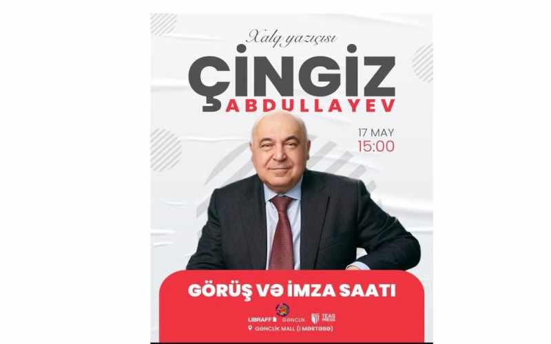 Xalq yazıçısı Çingiz Abdullayev oxucuları ilə görüşəcək