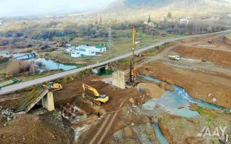 Ağdərə-Ağdam avtomobil yolunun inşasına başlanıldı