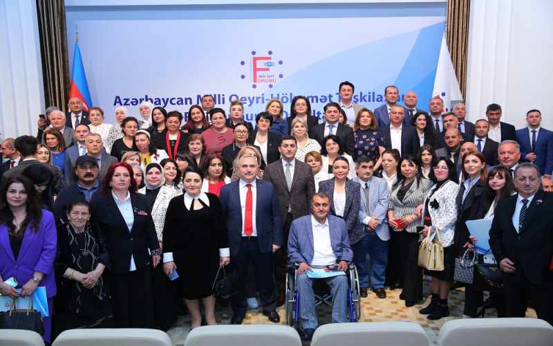 Azərbaycan Milli QHT Forumunun X Qurultayı keçirilib - FOTOLAR