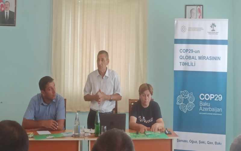 Quşçu kəndində “COP-29-un Qlobal Mirasının Təhlili” layihəsi çərçivəsində tədbir keçirilib - FOTOLAR