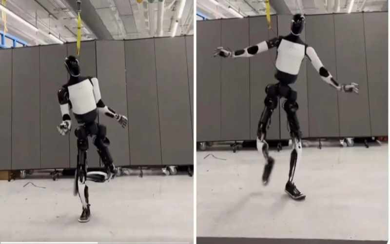 İlon Mask rəqs edən robotu nümayiş etdirir - VİDEO
