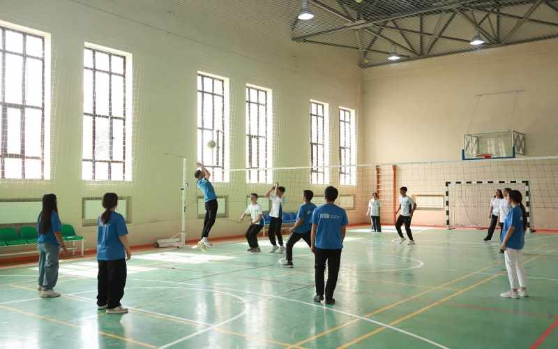 Qəbələ rayonunda könüllülər üçün voleybol yarışı təşkil olunub - FOTOLAR