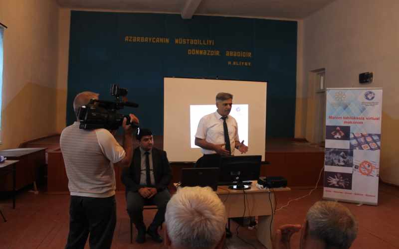 “Mənim təhlükəsiz virtual məkanım” layihəsi çərçivəsində regionda maarifləndirmə tədbirləri keçirilir - FOTOLAR