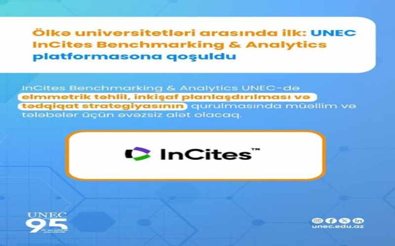 UNEC ölkə universitetləri arasında  növbəti ilkə imza atıb