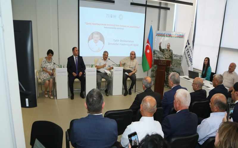“Qərbi Azərbaycanda texnoloji irsin bərpası və yaşadılması” mövzusunda seminar keçirilib - FOTOLAR