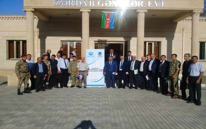 “Müharibə veteranlarının hüquqi maarifləndirilməsi” layihə çərçivəsində Zərdabda görüş keçirilib - FOTOLAR