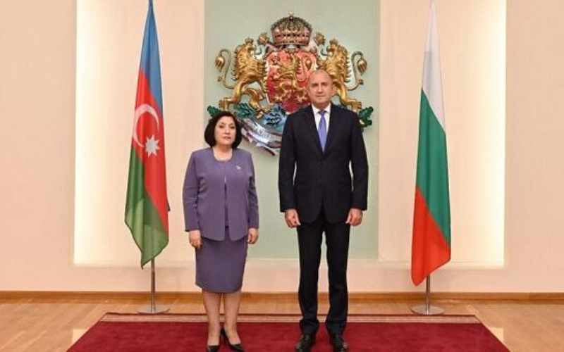Sahibə Qafarova Bolqarıstan prezidenti ilə görüşdü