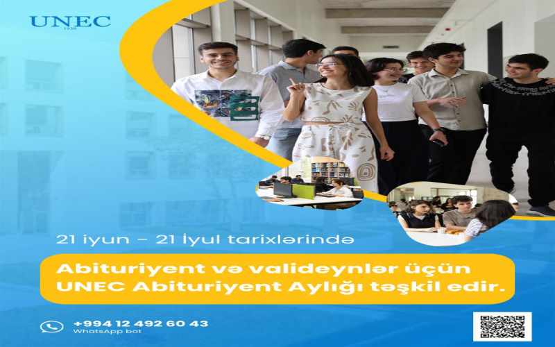 UNEC-də “Abituriyent Aylığı”na start verildi