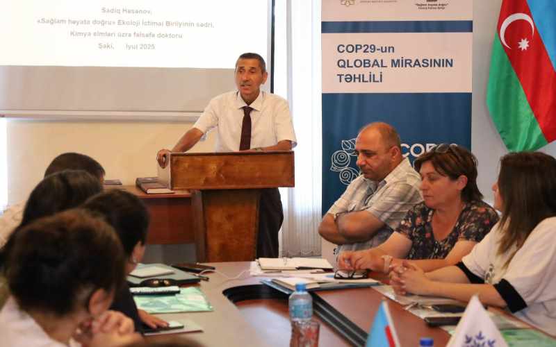 Şəkidə “COP-29-un Qlobal Mirasının təhlili” layihə çərçivəsində Dəyirmi masa keçirilib - FOTOLAR