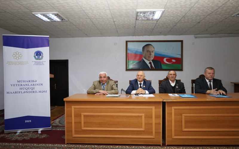 QHT “Müharibə veteranlarının hüquqi maarifləndirməsi” adlı Layihənin icrasına başladı - FOTOLAR