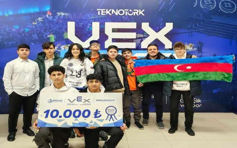 Türkiyədə keçirilən yarışmada “Robo Force” komandamız 2-ci yerə layiq görülüb