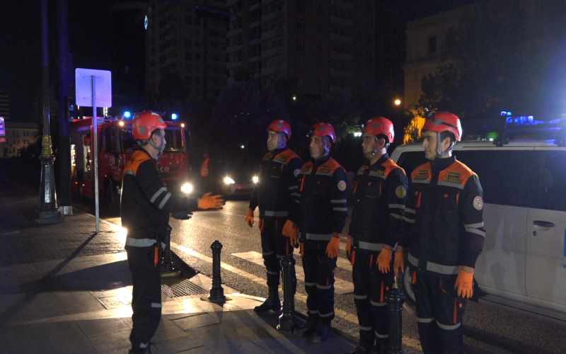 Fövqəladə Hallar Nazirliyi tərəfindən metroda təlim keçirilib