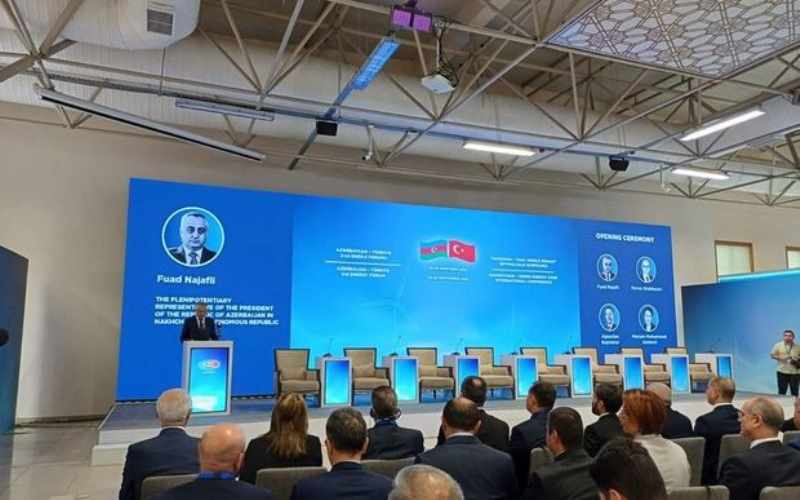 Naxçıvanda Azərbaycan-Türkiyə 3-cü Enerji Forumu işinə başlayıb - FOTO
