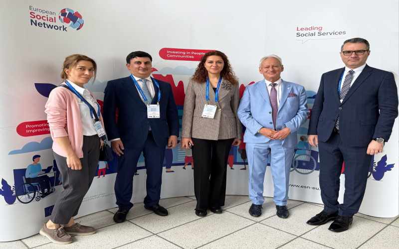 Əmək və Əhalinin Sosial Müdafiəsi Nazirliyinin nümayəndə heyəti 33-cü Avropa Sosial Konfransında iştirak edir - FOTOLAR