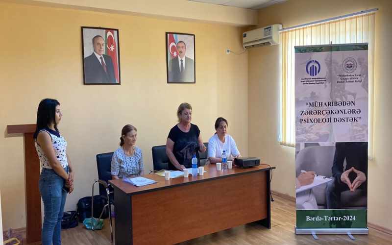 “Müharibədən zərərçəkənlərə psixoloji dəstək” adlı layihə çərçivəsində Bərdə rayonunda tədbir keçirildi - FOTOLAR