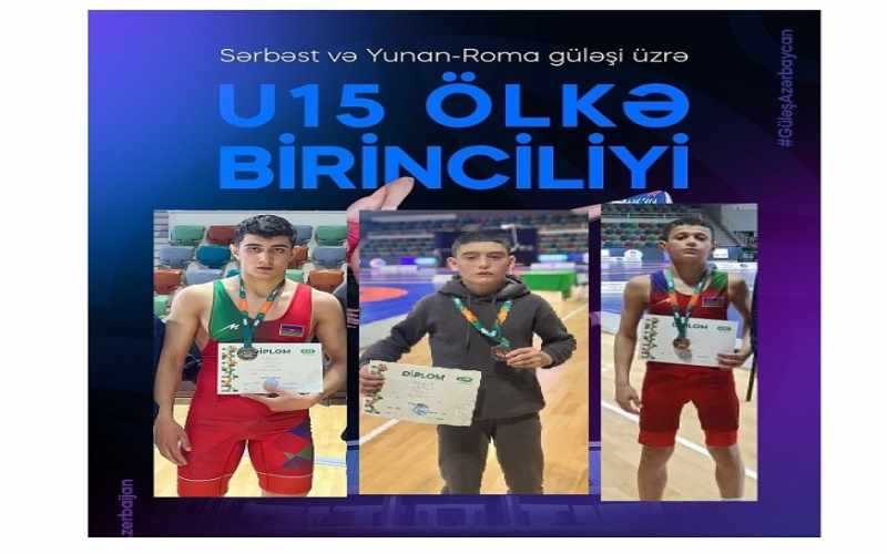 Masallı güləşçiləri ölkə mükafatına sahiblənib 
