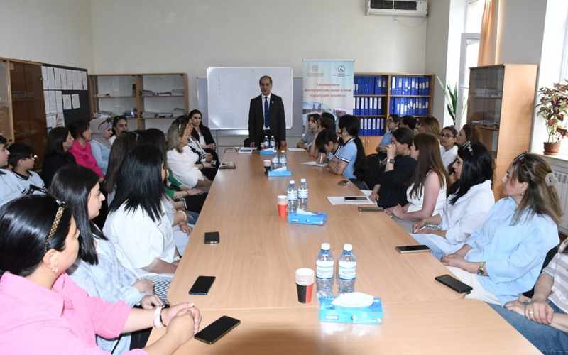 Layihə çərçivəsində kulturoloji lektoriyalar başladı - FOTOLAR