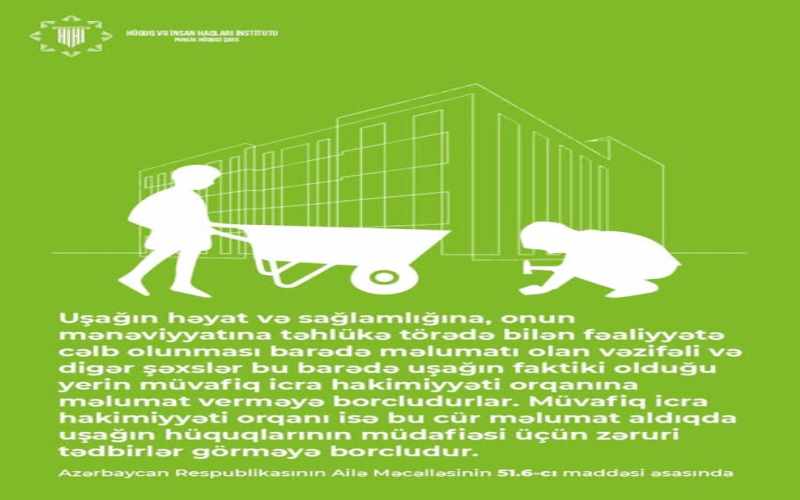 Uşaq hüquqlarının müdafiəsi üçün vacib tədbirlər...