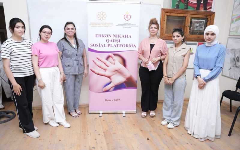 “Erkən Nikaha Qarşı Sosial Platforma” layihəsi çərçivəsində ikinci təlimi keçirilib - FOTOLAR