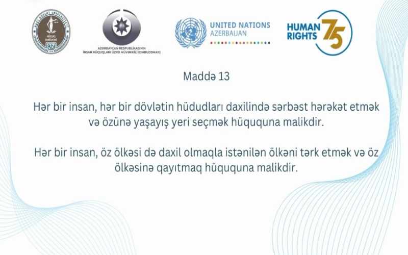 Hər bir insan istənilən ölkəni tərk etmək və öz ölkəsinə qayıtmaq hüququna malikdir - VİDEO