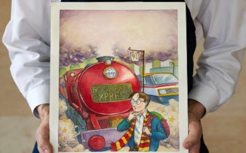 “Harri Potter və Fəlsəfə Daşı” romanının ilk nəşrinin orijinal illüstrasiyası hərraca çıxarılıb