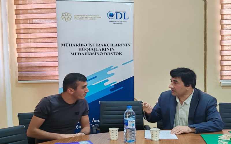 Müharibə iştirakçılarına hüquqi yardım xidməti göstərilir - FOTOLAR