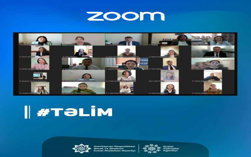 Uşaqlar üçün sosial xidmət müəssisələrinin fəaliyyətində keyfiyyətin artırılması məqsədilə onlayn təlim keçirilib