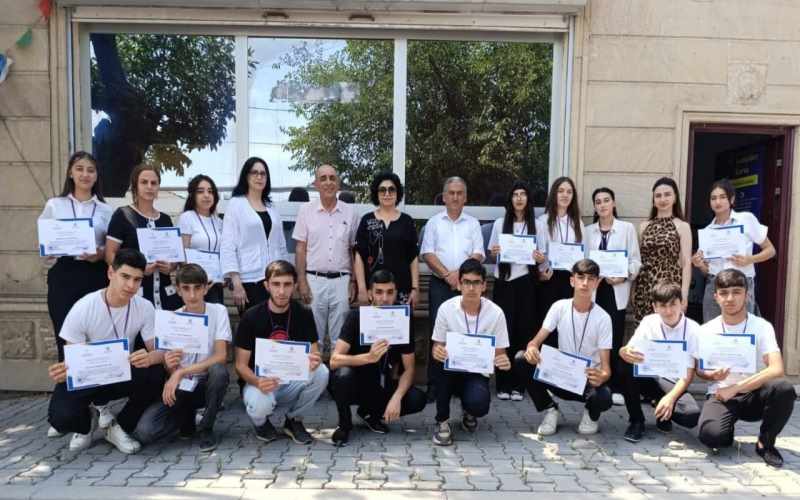 Bərdə və Mingəçevirdə İT təlimləri başa çatdı -FOTOLAR