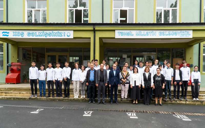 QHT Şəki rayonu Baş Göynük kənd 2 nömrəli tam orta məktəbində layihəsini həyata keçirib - FOTOLAR