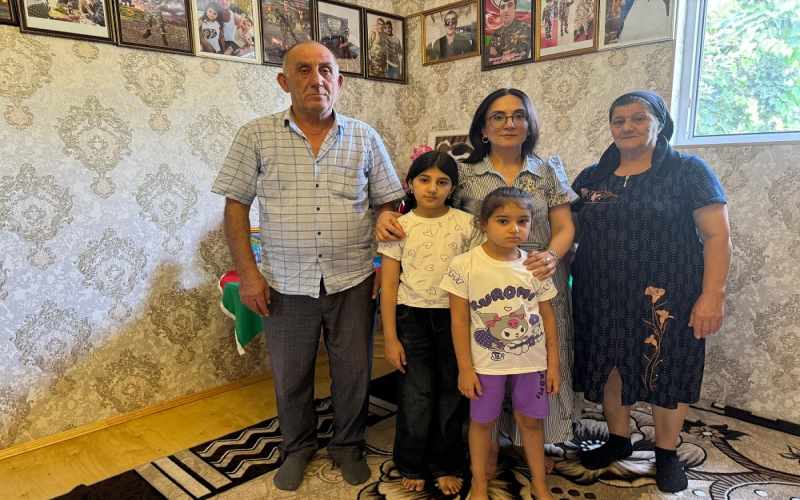 QHT sədri Tərtər rayonunda yaşayan şəhid ailələrini ziyarət edib - FOTOLAR