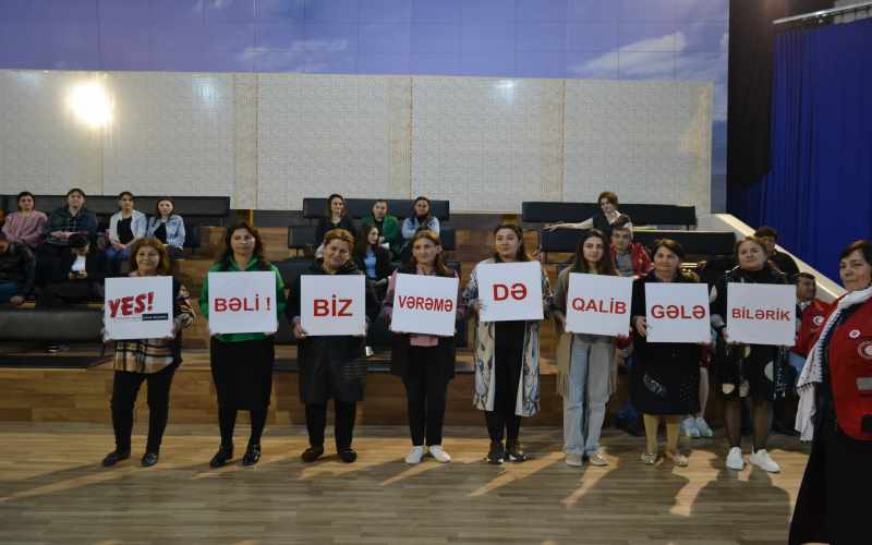 Şəmkirdə vərəmlə bağlı maarifləndirmə tədbiri keçirilib - FOTO