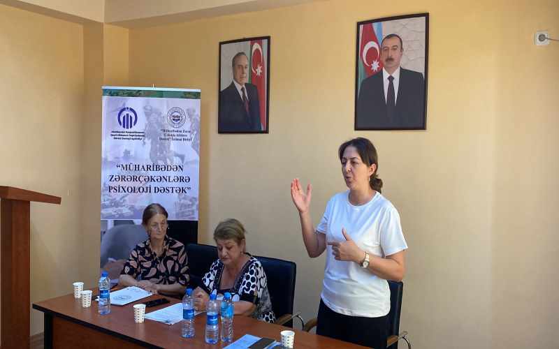 “Müharibədən zərərçəkənlərə psixoloji dəstək” layihəsi çərçivəsində növbəti tədbir keçirilib - FOTOLAR