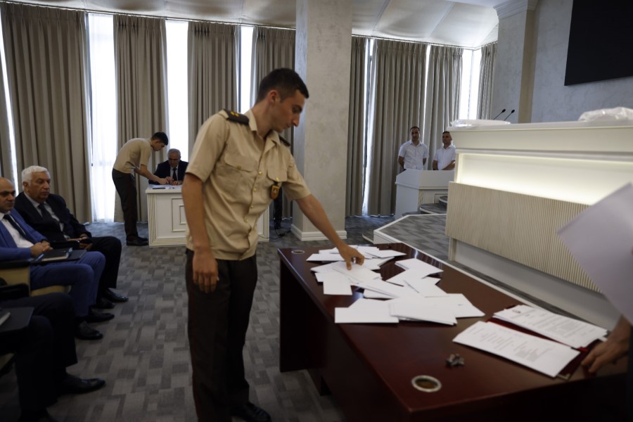 FHN-in Akademiyasının məzunlarının püşkatma yolu ilə vəzifələrə təyinatı olub - FOTOLAR