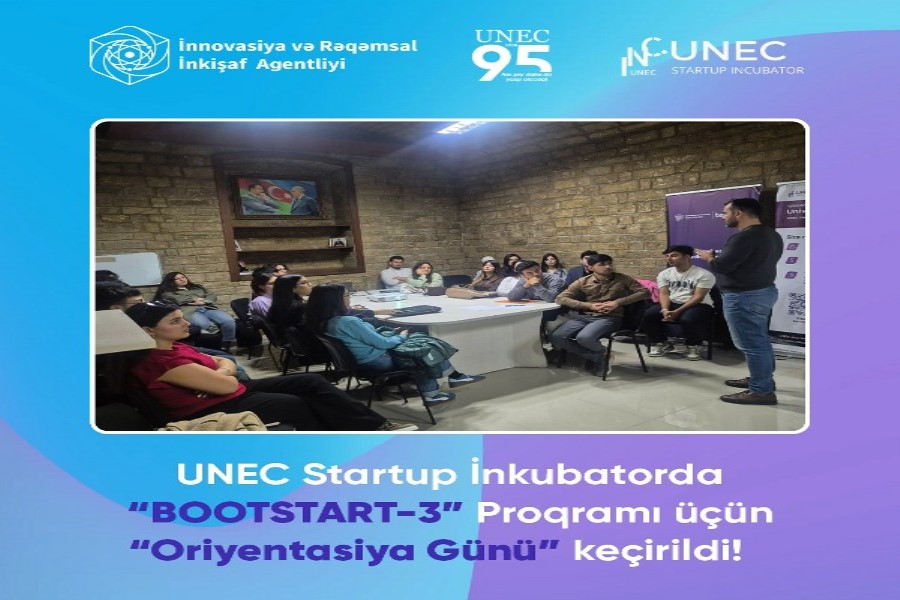 UNEC Startup İnkubator ənənəvi "BootSTART-3" proqramına start verib