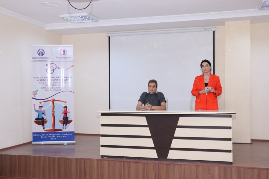 Gəncədə "Gender bərabərliyi və məişət zorakılığı " mövzusunda təlim - FOTOLAR