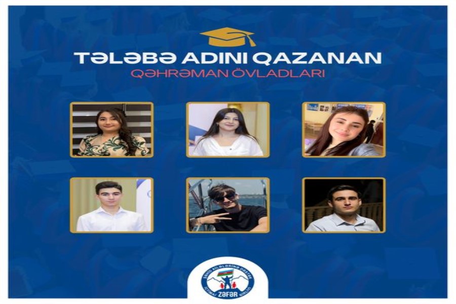 Yeni gənclər - Şəhid övladları tələbə adını qazandı