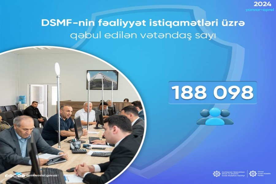 188 098 nəfər vətəndaş qəbul edilib