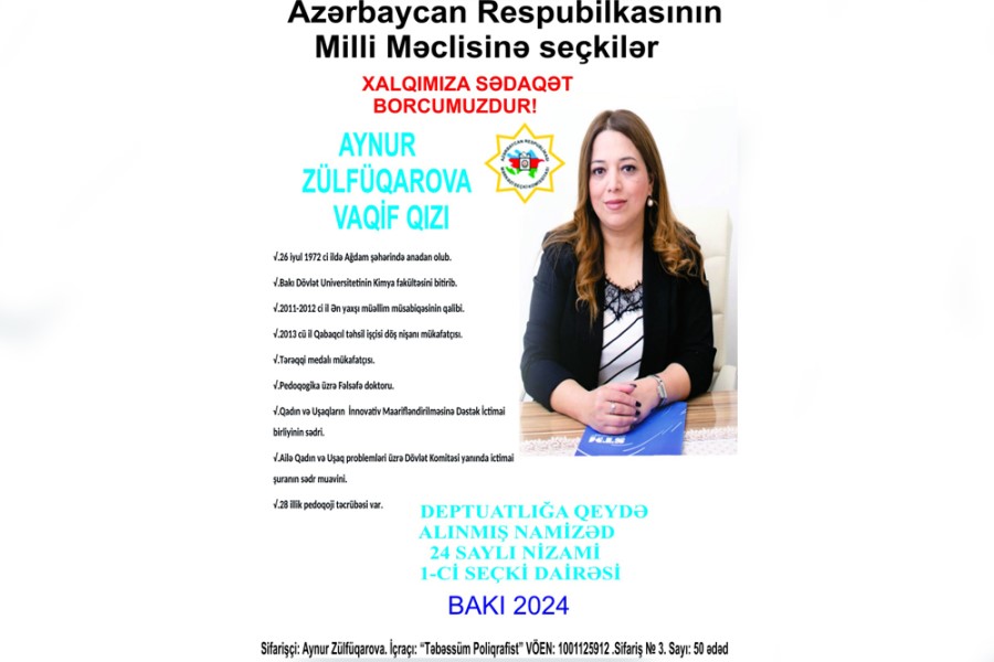 QHT liderləri Parlament seçkilərində - Aynur Zülfüqarova