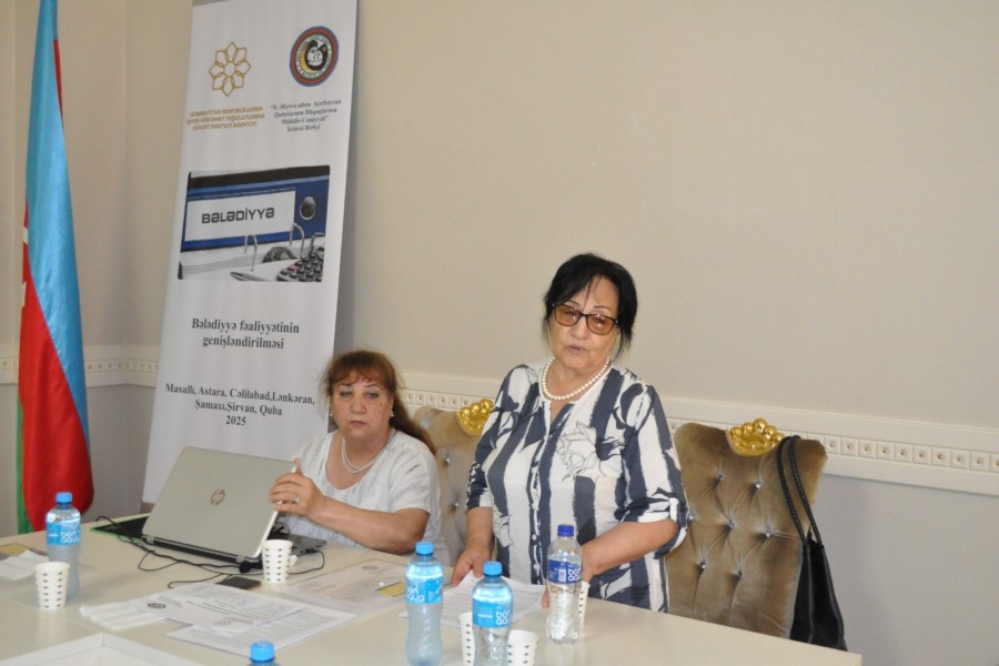 Cəlilabadda bələdiyyə fəaliyyətinin genişləndirilməsi mövzusunda təlim keçirildi - FOTOLAR