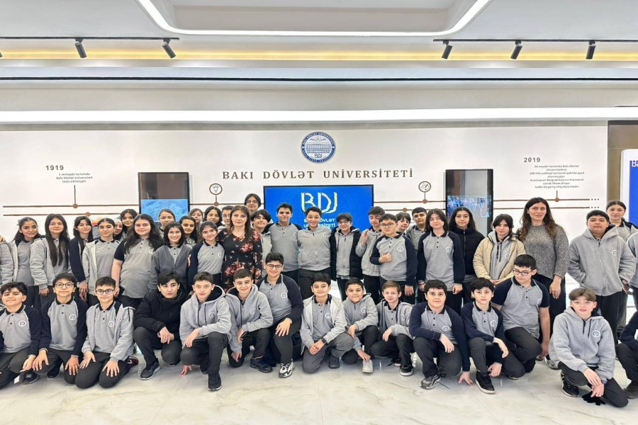 “Gənc istedadlar” liseyinin şagirdləri BDU-nun elmi-tədqiqat mühiti ilə tanış olurlar - FOTOLAR