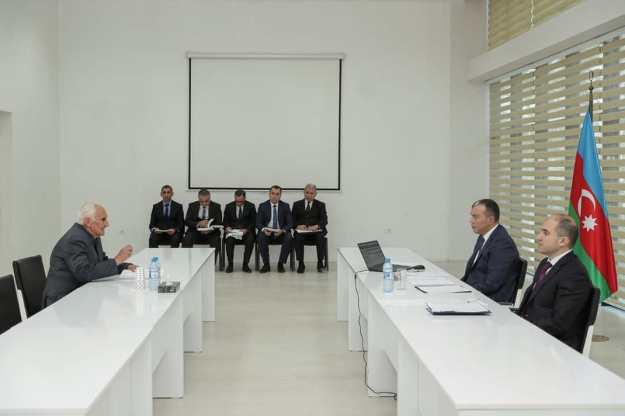 Nazir Sahil Babayev Mingəçevir şəhərində vətəndaşları qəbul edib