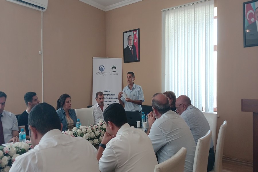 Qlobal iqlim dəyişikliyinin Azərbaycana təsirləri barədə tədbir keçirilib - FOTOLAR