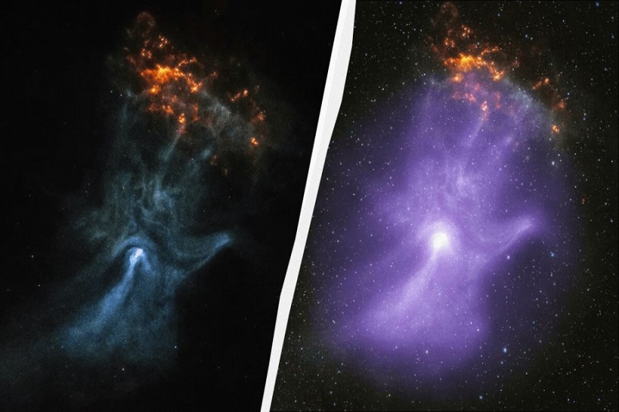 NASA kosmosda ölmüş ulduzun "sümüklü əli"ni çəkib