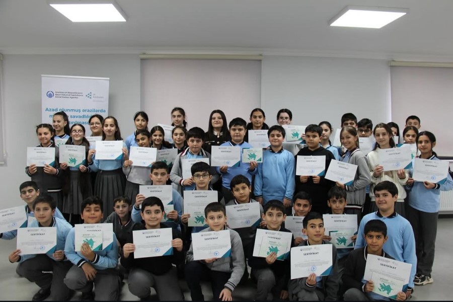 "Azad olunmuş ərazilərdə maliyyə savadlılığının artırılması" layihəsi yekunlaşıb - FOTOLAR
