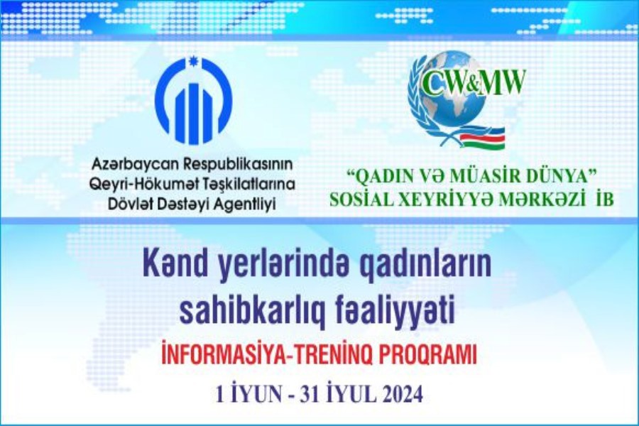 QHT “Kənd yerlərində qadınların sahibkarlıq fəaliyyəti” adlı layihəyə start verib